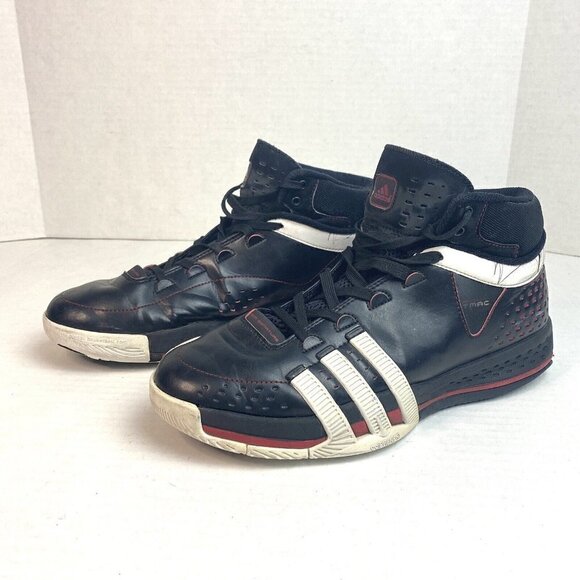 ADIDAS TS Creator T-Mac Tracy Mcgrady Black White Red Basketball Men Size 10 - Picture 1 of 12